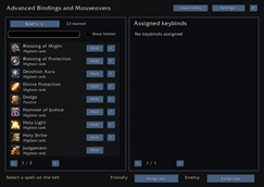 Spell bindings editor