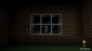 at the window