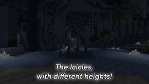 The Icicles, with different heights!