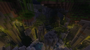 Jungle during night time