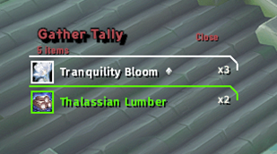 Gather tally 