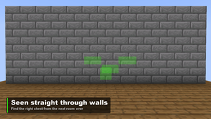 Seen straight through walls