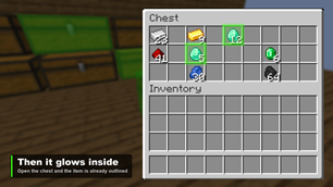 Then it glows inside