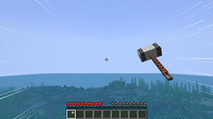 Flying at top speed (speed lines)
