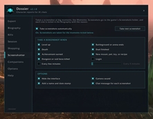 Screenshots of the big moments