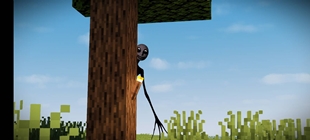 Stalker behind tree!
