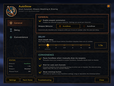 AutoStow Settings