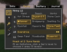 Mining perks