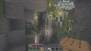 In caves