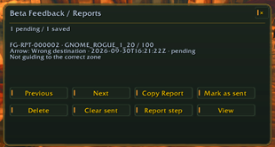 Beta Feedback & Reports
