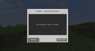 Trading Menu