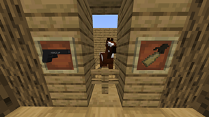 Horse with gun