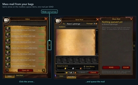 Mass mail from your bags