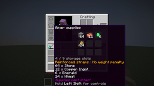 Bindle contents at a glance