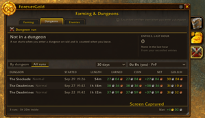 Dungeon runs
