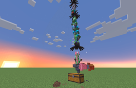 Mobs teleported to fall to death