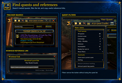 Find quests and references