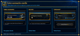 Scenario cards
