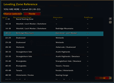 Find your next leveling zone