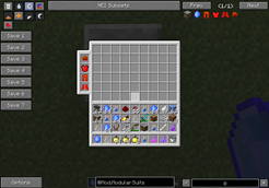 The construction table GUI