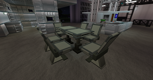 new chair and table