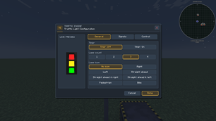 Traffic Light GUI Menu