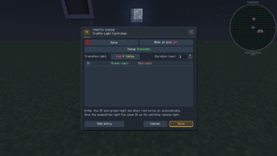 Traffic Light Controller GUI Menu
