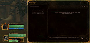 NetherChat Messenger Window with Molten Core Theme.png