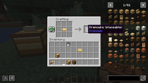 Crafting recipe kremowka placeable