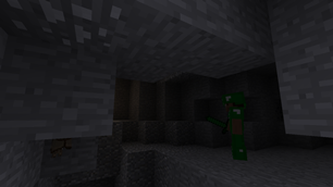 a cave..