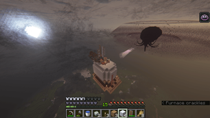 Tornado next to wither storm