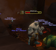DPS view when other DPS  has Aggro - Green indicator for you.