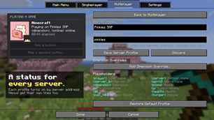 Per server Discord status
