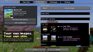Custom images and your Minecraft skin