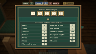 Yahtzee scorecard