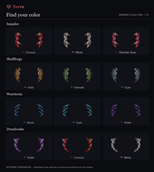 Warrior colors — Impaler, Skullforge, Warstorm and Dreadwake