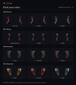 Warrior colors — Headsman, Bloodfang, Shatterspine and Ruinhammer