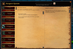 Dungeon list