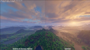 DLSS compared to a natively rendered Image.