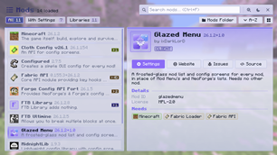 Mod list: light mode