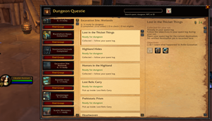 Excavation Site: Wetlands quest checklist