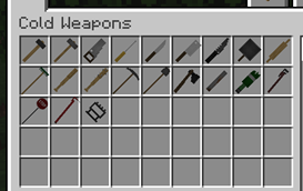 All the weapons