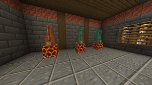 Pot Stills, weathering from bright copper to green