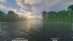 DLSS Balanced compared to the image natively rendered.