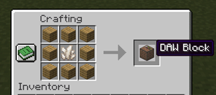 DAW Block Crafting recipe