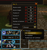 Action bar options