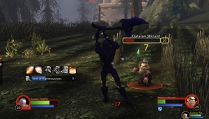 In combat: cooldowns counting down, seal bar running