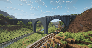 Viaduct over another line