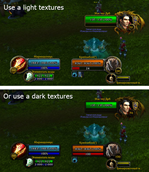 Use a light texture