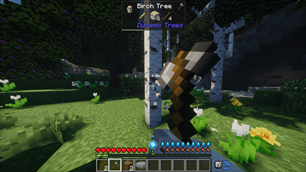 Chopping down a tree with Better Beginnings hatchet
